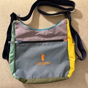 Cotopaxi Colorful Messenger/backpack convertible Bag multi bright colors!